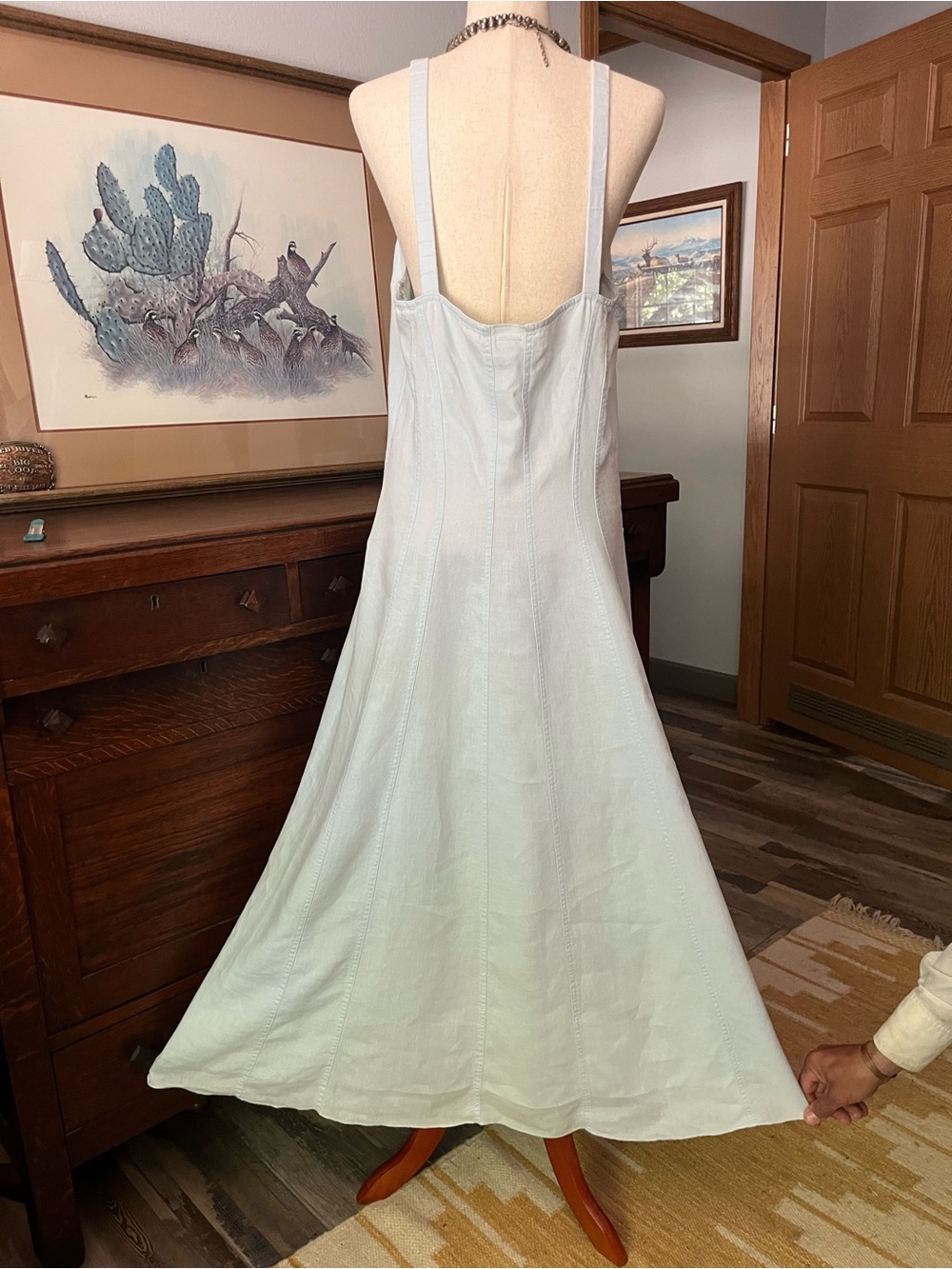 J. Jill 100% Linen maxi A-line dress - Picture 3 of 10